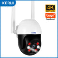 KERUI 5MP 8MP 4K PTZ WiFi IP Drahtlose Kamera Tuya Smart Outdoor Home Security Dual Objektiv 10MP 5K CCTV Video