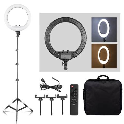 SH 18 Zoll Ringlicht LED Selfie Stativ Handyhalterung YouTube Live Fotografie Fotostudio