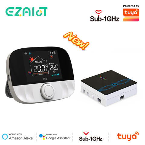 RF433 Drahtloser WiFi Smart Thermostat Fußbodenheizung Wasser Gas Boiler Tuya Programmierbarer Temperaturregler