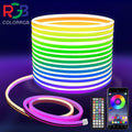 Flexibler RGB Neon LED Streifen App Fernbedienung Mehrere Modi Musik Sync IP65 Wasserdicht