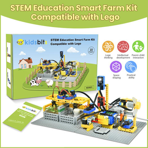 Keyestudio STEM Smart Farm Kit Lego Kompatibel Kinder Block Programmierung Arduino Lernen Smart