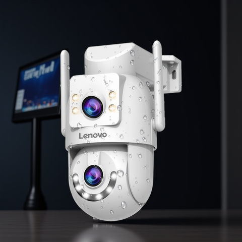 Lenovo 8MP Outdoor IP-Kamera Dual-Objektiv Dual-Screen AI-Tracking PTZ Farbnachtsicht Überwachung