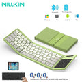 NILLKIN Faltbar Kabellos Bluetooth Tastatur Touchpad Wiederaufladbar Mini Reise Windows iOS Android