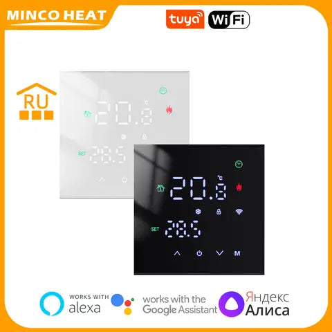 M3H Tuya Smart WiFi Fußbodenheizung Thermostat 240V Programmierbar Sprachsteuerung Hintergrundbeleuchtung