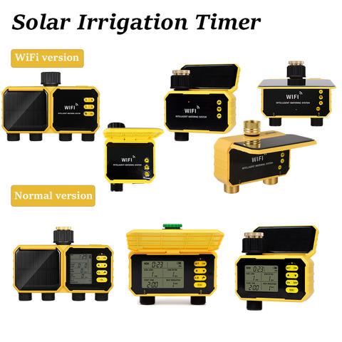 Solar WLAN Bewässerungstimer 1-4 Zonen Intelligenter Controller Außen Wasserventil Tuya Smart