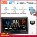Tuya WIFI Smart Wetterstation Temperatur Feuchtigkeitsmesser Wettervorhersage Weckuhr