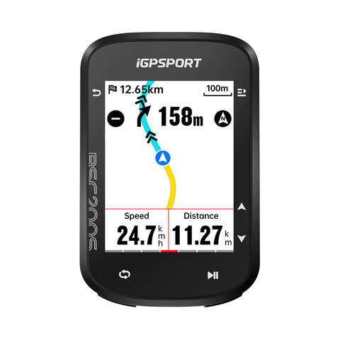 iGPSPORT BSC200S GPS Fahrradcomputer Routennavigation Farbdisplay Drahtlos Kilometerzähler