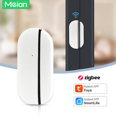 Meian Zigbee Tür- und Fenstersensor Tuya WiFi Magnetisch Smart Home Automation Drahtlos