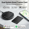 Dual-System Ultra-Dünne Wallet Tracker Karte Bluetooth Apple Find My Google Find Hub Smart Tag Anti-Lost