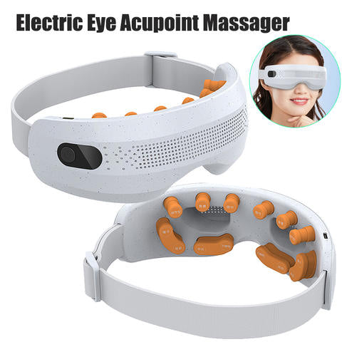 Elektrisch Augen Akupunkt Massagegerät Bluetooth Heiß Kompresse Augenpflege Brille Müdigkeit Schlaf
