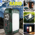Solar Notfall Radio Handkurbel FM Multiband Bluetooth 10000mAh Powerbank LED Taschenlampe Smart