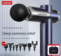 Lenovo Faszienpistole LED-Touchscreen 8 Massagekopf Muskelkater Fitness Entspannung