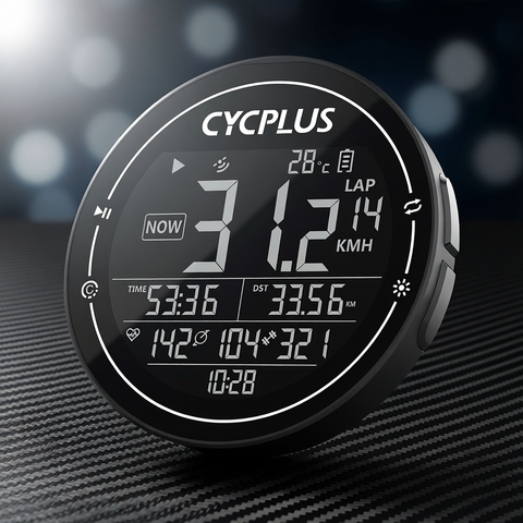 CYCPLUS M2 GPS Fahrradcomputer Drahtlos ANT+ Bluetooth Wasserdicht Tachometer Cyclocomputer