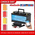 KEPWORTH 12V 100Ah LiFePO4 Bluetooth Akku 100A BMS Deep Cycle Wohnwagen Camping Boote Wohnmobile