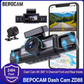 BEPOCAM 4K 4-Kanal Dashcam Vorne Hinten Innen 360° WiFi WDR Nachtsicht 24h Parkmodus Smart Auto DVR