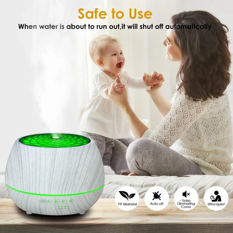 Tuya Smart WiFi Luftbefeuchter 500ml 7-Farben LED Nachtlicht Aromatherapie Diffusor Alexa Google Smart