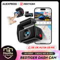 REDTIGER A4 Dashcam Vorne Hinten 4K WLAN GPS 24-Stunden-Parkmodus Auto-DVR Black Box