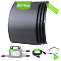 Balkonkraftwerk 800W 4x200W Flexible Solarmodule WiFi App IP67 Plug Play Balkon Solar Smart