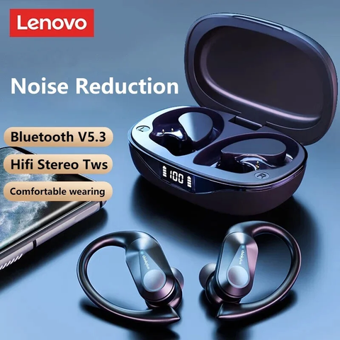Lenovo LP75 TWS Bluetooth 5.3 Kabellos LED Digital Ohrhörer Geräuschunterdrückung Wasserdicht