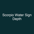 Scorpio Water Sign Depth