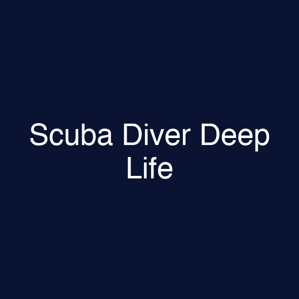 Scuba Diver Deep Life