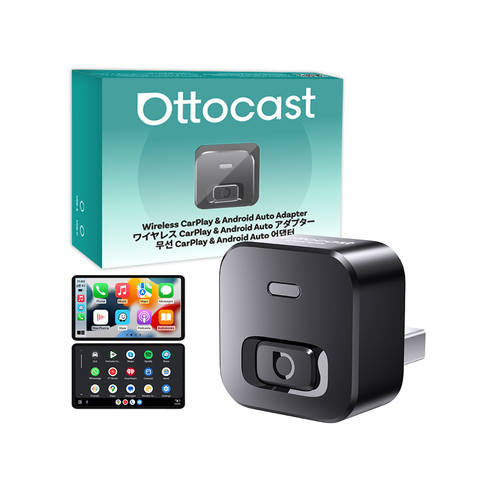 Ottocast Express Mini Kabelloser Carplay Adapter Android Auto Dongle WiFi 6 Plug Play