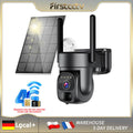 FIRSTCCTV 4G WiFi Sicherheitskamera 3MP 4K HD Solar Akku Außenüberwachung PIR-Bewegungserkennung Audio