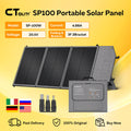 CTOLITY SP100 100W Tragbares Faltbares Solarladegerät Camping Solargenerator Ausgangsleistungsbank