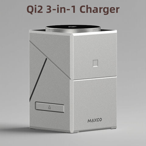 Qi2 3-in-1 Wireless Ladestation Auto-Drehbar Magic Cube iPhone Apple Watch AirPods Schnellladung