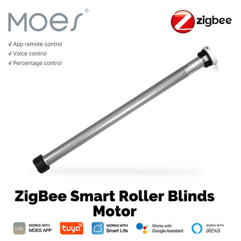 MOES Tuya Smart Zigbee Rollo-Motor 38mm Fernbedienung Smart Life Alexa Google Home