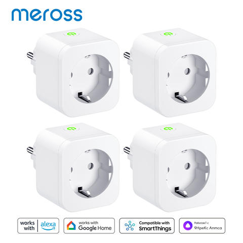 Meross 16A EU Smart Plug Wifi Smart Steckdose MSS305 mit Energieüberwachung Alexa Google Home SmartThings