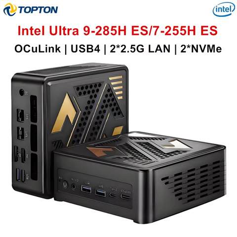 Gaming Mini PC OCuLink Intel Ultra 9 285H USB4 2x2.5G LAN NVMe WiFi6E Windows 11 Smart