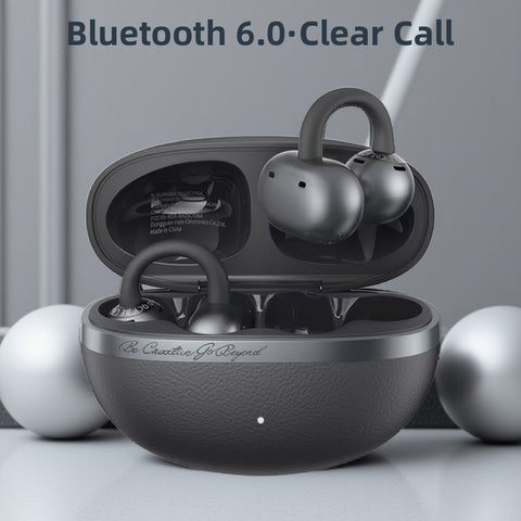 QCY Crossky C50 Open-Ear Bluetooth 6.0 Clip-On Sport 4 Mikrofone KI Bass-Boost