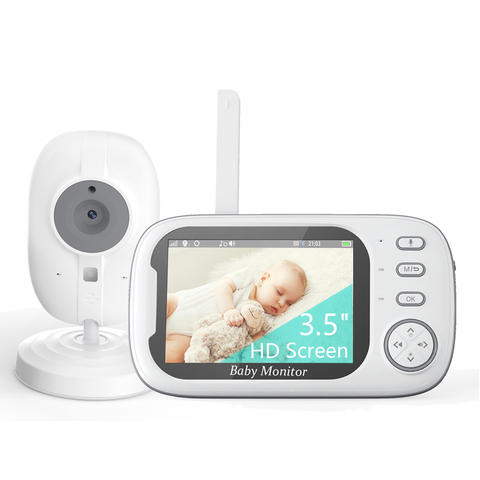 Cdycam 3.5 Zoll Wireless Babyphone Nachtsicht Temperatur 2-Wege Audio Baby Nanny Sicherheitskamera