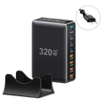 Essager 320W GaN Ladegerät 8Port USB Desktop Ladestation PD 100W iPhone iPad MacBook Laptop