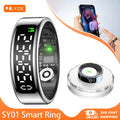 SY01 Smart Ring LED Display Bluetooth Blutsauerstoff Schlaf Herzfrequenz Multi-Sport IP68 5ATM Smart