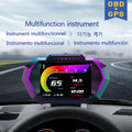 OBD2 GPS HUD Head-Up-Display Kraftstoffverbrauch Wassertemperatur Spannung Druck Neigung Alarm