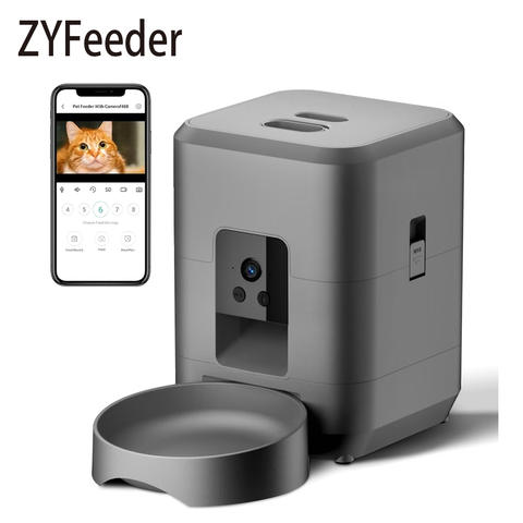 Futterautomat 2L Kompakt Kamera WiFi App Fernbedienung Katze Hund Smart Haustier