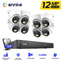 ANNKE 12MP Smart Dual Licht 8CH NVR POE Kamerasystem 8 Outdoor CCTV Kameras Überwachung Smart