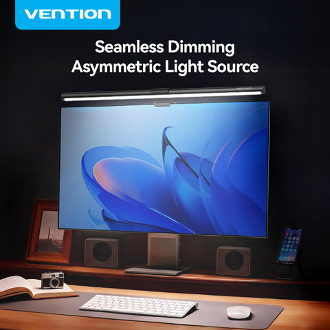 Vention LED Monitor Lichtleiste Asymmetrisch Augenschutz USB 3-Farben Leselampe PC Bildschirm Smart Home