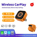 Mini 4-in-1 Wireless CarPlay Android Auto Airplay WiFi Dongle USB Mirror Link 2026