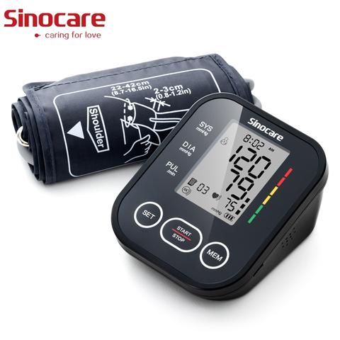Sinocare Digitales Oberarm-Blutdruckmessgerät Automatisch Medizinisch BP Puls Smart Home