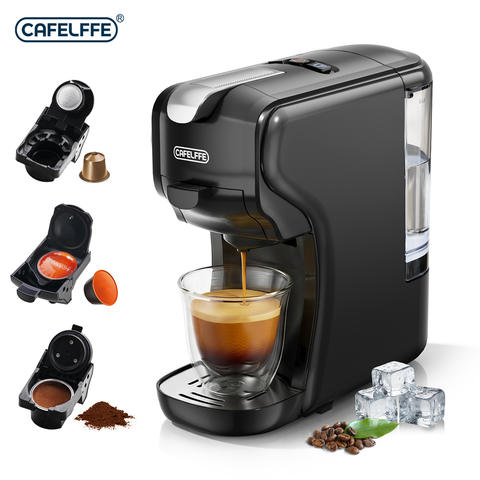 CAFELFFE MK-611 3-in-1 Kapsel-Kaffeemaschine 19Bar Heiß Kalt einstellbare Tassenhöhe kompatibel Nespresso Smart Home