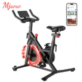 MJWW Heimtrainer 32-stufiger Magnetwiderstand Pad-Halterung LCD 265LBS Belastbarkeit Smart Fitness