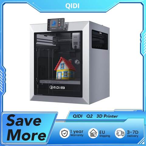 QIDI TECH Q2 3D Drucker 600mm/s 370°C Geschlossene Kammer KI Kamera Auto-Nivellierung Dreifach-Filter Smart