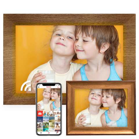 Smart WiFi Digitalrahmen Frameo App 32GB IPS 1280x800 Körpersensor Foto Video Teilen Elektronisch Smart
