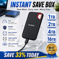 Tragbare 2TB Externe SSD Typ-C für Studenten Büro Reisen Heimgebrauch MAC