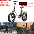 Onesport OT16Max Faltbares E-Bike 500W 50km/h 48V 18Ah 120km 20 Zoll 7-Gang Shimano Smart App Elektrofahrrad Erwachsene