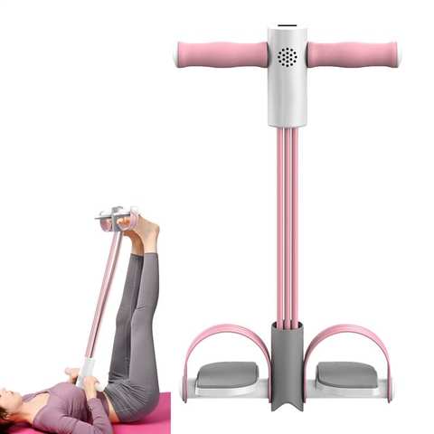 Pedal Übung Widerstandsband 6 Rohre Smart Sit-up Maschine Bauch Feder Seil Expander