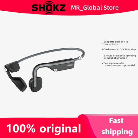 Original SHOKZ OpenMove S661 Knochenleitungskopfhörer IP55 Bluetooth 5.1 Sport Open-Ear